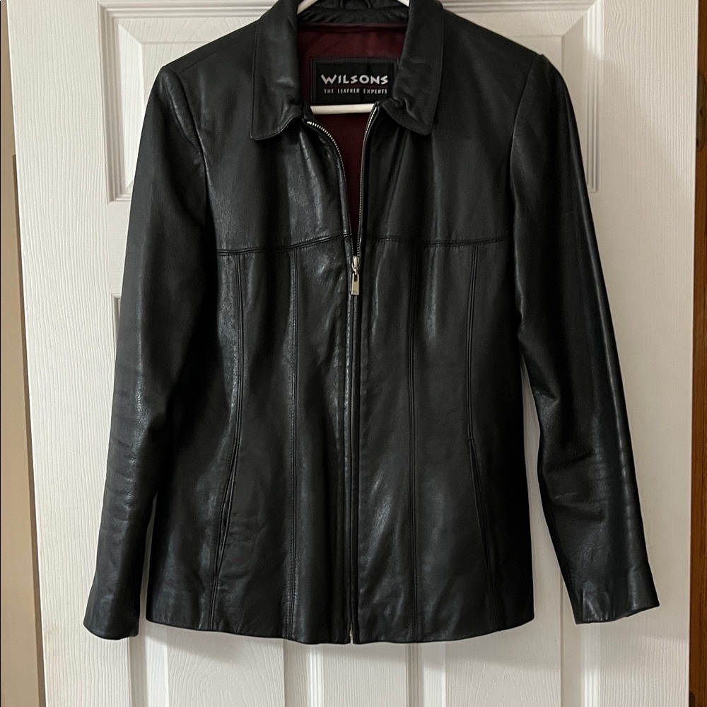 Wilson Women's Classic Black Leather Jacket